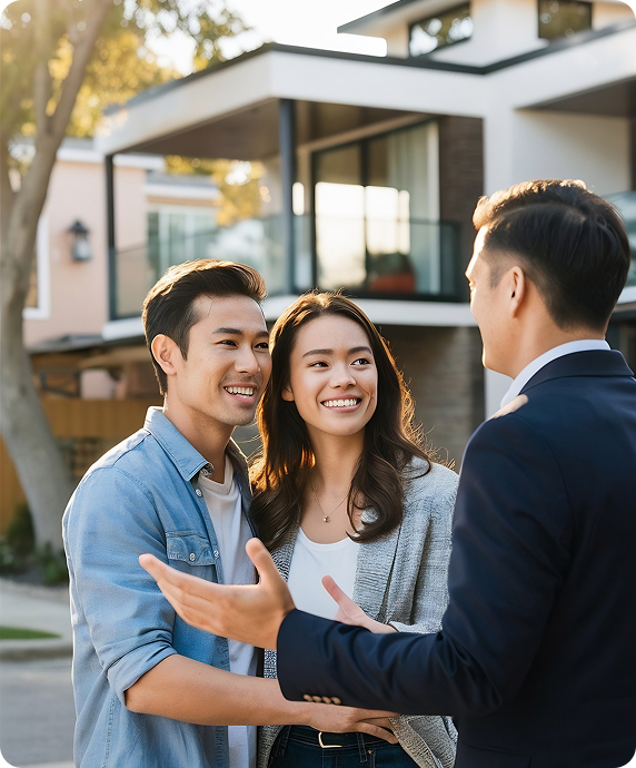 front-view-couple-talking-real-estate-agent