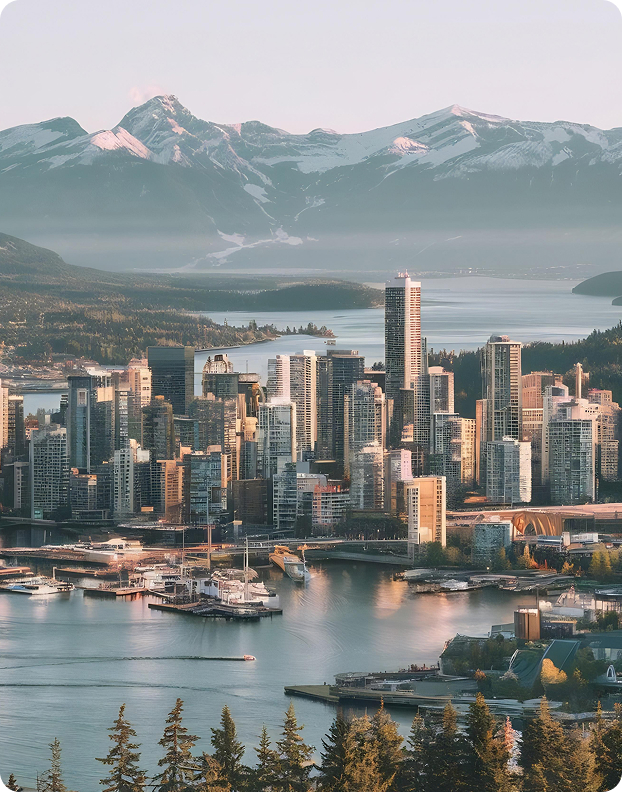 vancouver is major city-western canada located-lower mnland region-british columbia